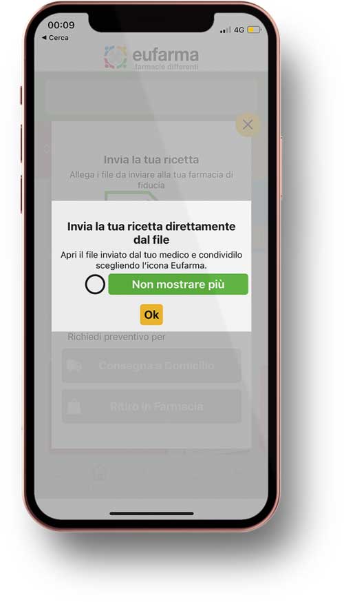 Invia ricetta allert app Eufarma