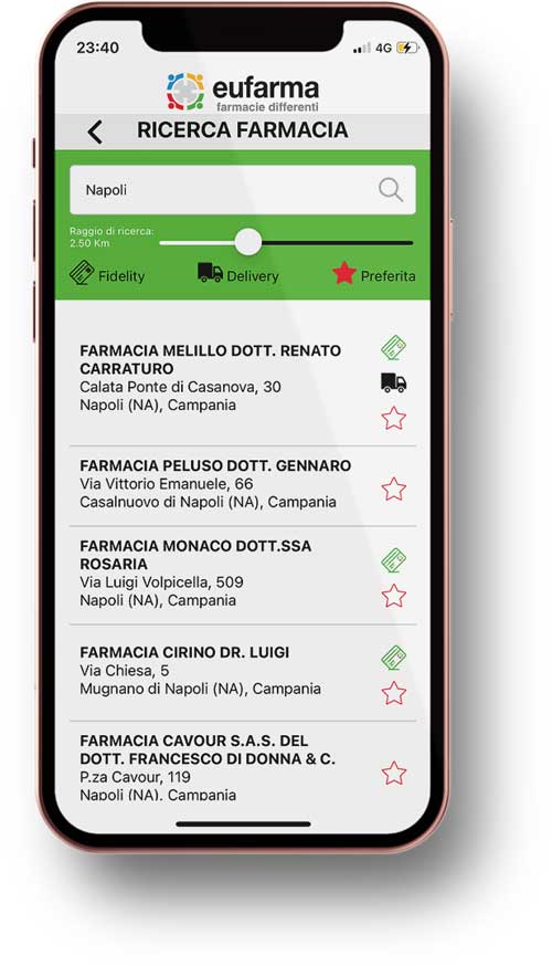 Ricerca la tua farmacia Eufarma